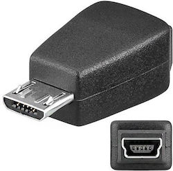 PremiumCord micro USB мъжки към мини USB женски