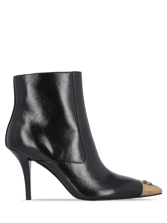 Pinko Leather Women's Ankle Boots Black