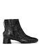 Leather Women's Ankle Boots Black