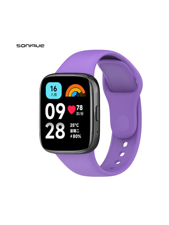 Sonique Armband Silikon Flieder (Redmi Uhr 3 Active)