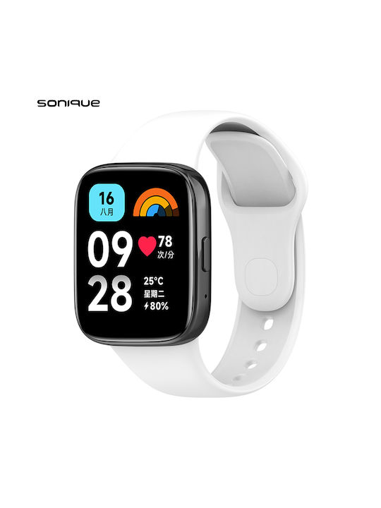 Sonique Armband Silikon Weiß (Redmi Uhr 3 Active)