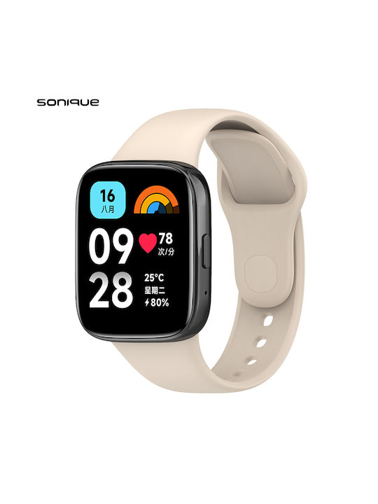Sonique Armband Silikon Beige (Redmi Uhr 3 Active)