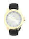 Timex Essex Ανδρικό Ρολόι Μπαταρίας με Μαύρο Δερμάτινο Λουράκι