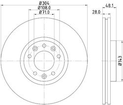 Hella Brake Disc