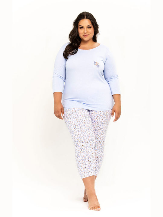 Taro Winter Women's Pyjama Set Light Blue