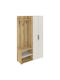 Bow Eingangsmöbel mit Schuhschrank Natural and Ecru 110x37x184cm