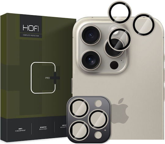 Hofi Camring Pro+ Camera Protection Tempered Glass Gray for the iPhone 16 Pro, iPhone 16 Pro Max