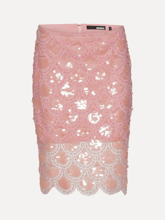 Rotate Pencil Skirt pink