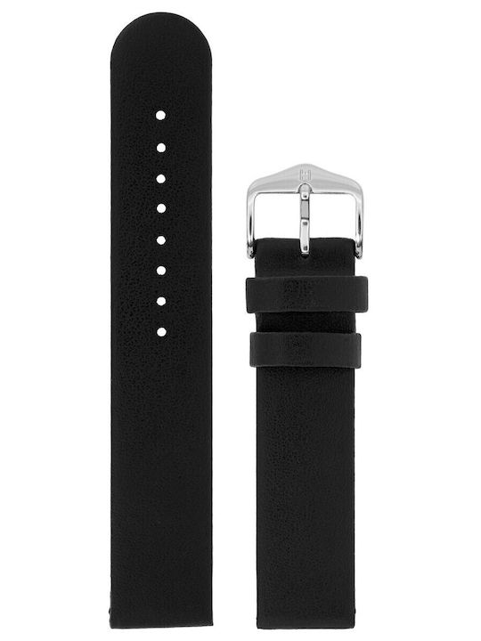 Hirsch Scandic Δερμάτινο Λουράκι Μαύρο 30mm