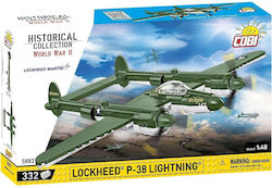 Cobi Lockheed P-38 Lightning Pentru 6+ Ani 332 Bucăți