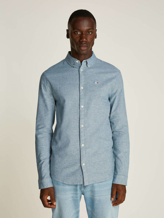 Tommy Hilfiger Oxford Μακρυμάνικo Τζιν Πουκάμισ...
