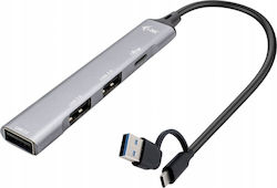 i-tec USB Hub 4 Θυρών (USB-A / USB-C)