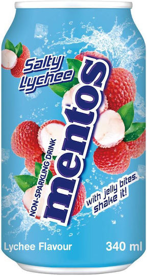 Mentos Безалкохолна напитка Солен личи Без Газировка 340мл