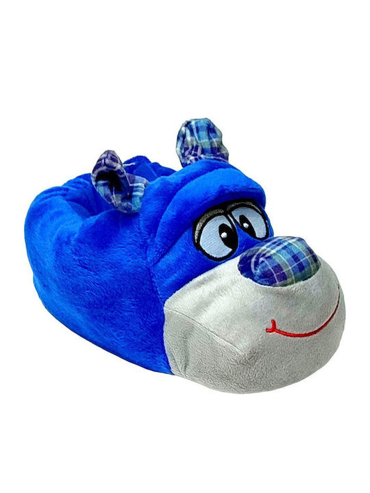 Mad House Kinderhausschuhe Blau BRILLO-JR-ΜΠΛΕ