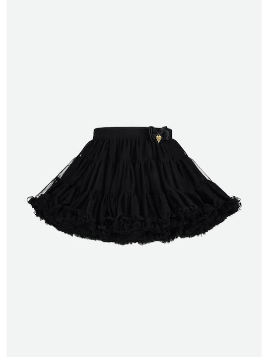 Kinder Tutu Rock aus Tüll Schwarz Pixie