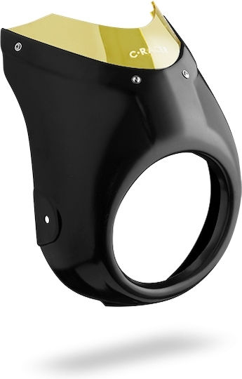 Moto Discovery Motorcycle Headlight Cover for BMW Racer for Honda Monkey Black 1pcs