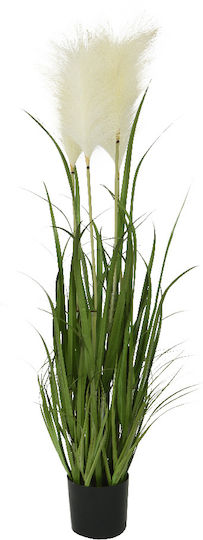 Jardi Τεχνητο Φυτο Pampas 40x100cm - Πρασινο/λευκο