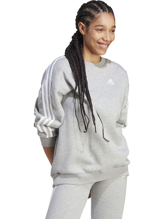 adidas Essentials 3-Stripes Φούτερ Γκρι