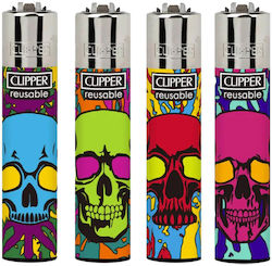 Clipper Lighter Flame Colorful Skulls (Μiscella...