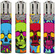 Clipper Lighter Flame Colorful Skulls (Μiscella...