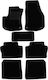 Autopataki Set of Front and Rear Mats 7pcs for Opel Zafira 2005-2011 Black