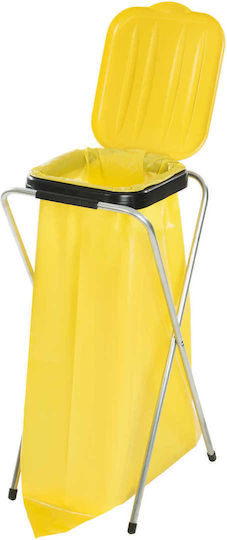 Catering Stand Holder 120L Trash Bags Waste Yellow