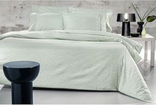 Guy Laroche Bettwäsche-Set King Size Flanell 270x265cm. Brenta Mint 4Stück