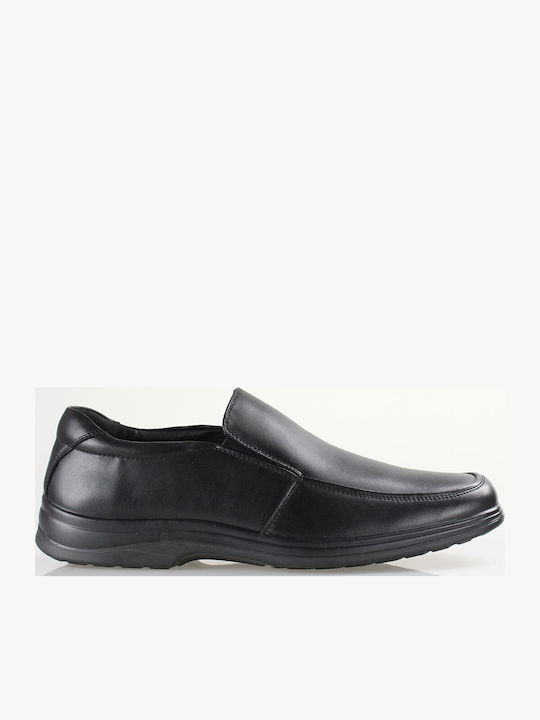 Cockers Men's Synthetic Leather Loafers Black