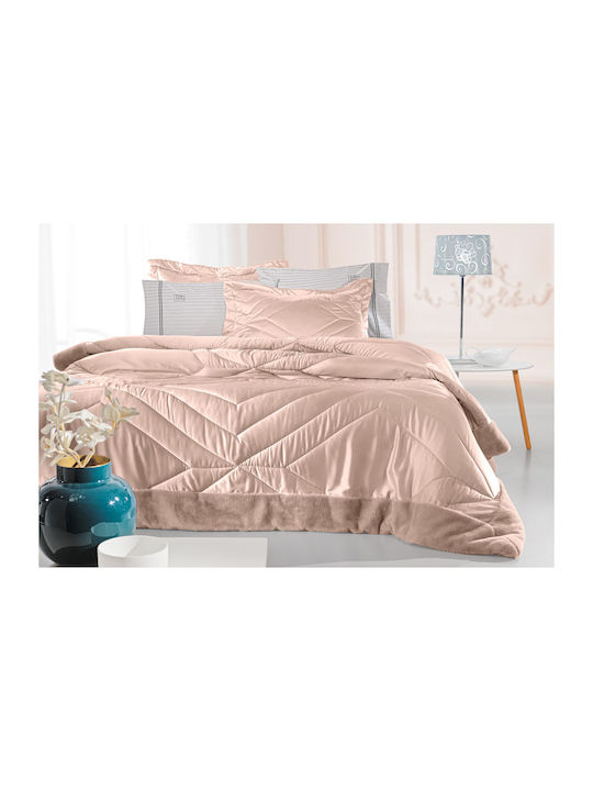 Guy Laroche Duvet Set Queen 240x250cm Columbia Old Pink 3pcs 380 GSMGsm