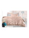 Guy Laroche Duvet Set Queen 240x250cm Columbia Old Pink 3pcs 380 GSMGsm