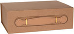 Brown Paper Box with Handle 28x20x9cm