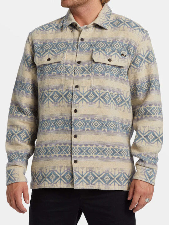 Billabong Jacquard Μακρυμάνικo Φανελένιο Πουκάμ...