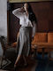Midi Skirt Gray