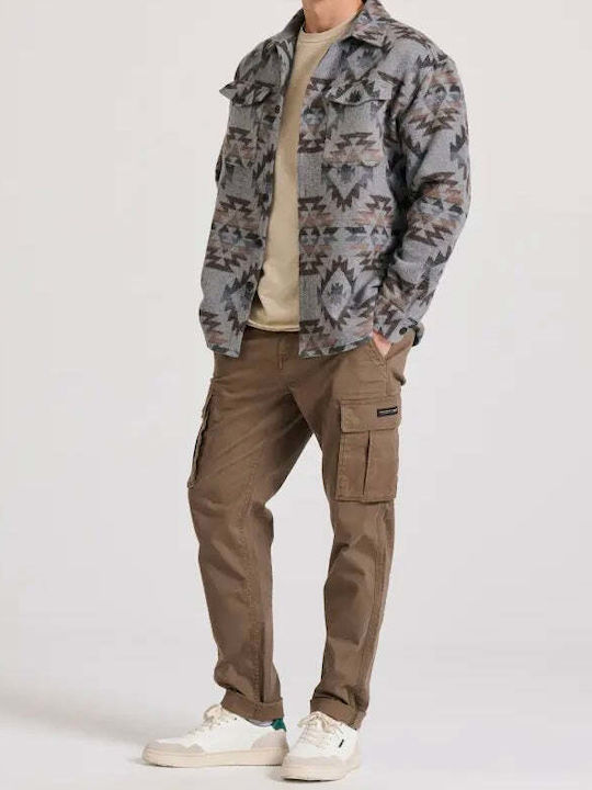 Trousers Cargo in Regular Fit Coffee