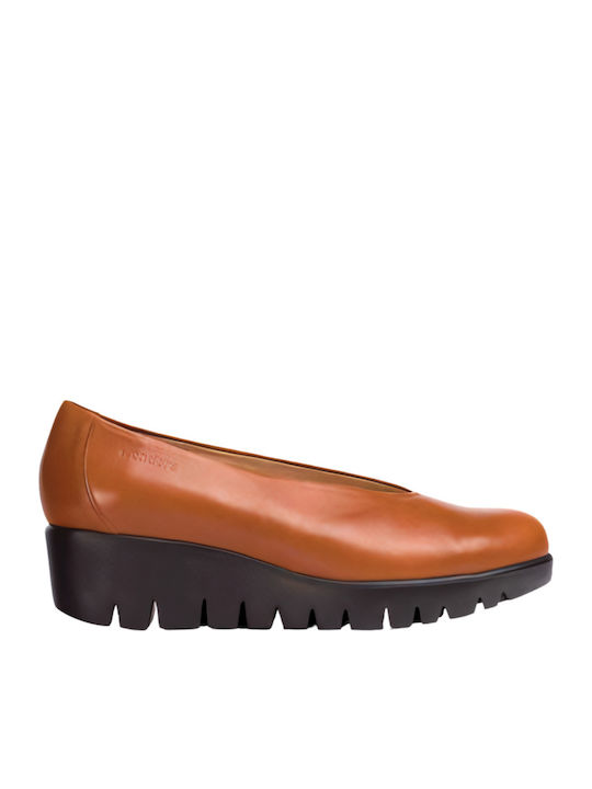 Wonders Leder Pumps Braun