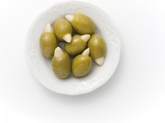 Green Olives with Almonds from Chalkidiki 250g Elaionas Olynthou