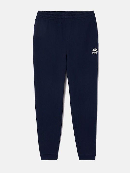 Lacoste Παντελόνι Φόρμας με Λάστιχο Dark Blue