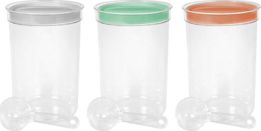Round Food Container Spoon 1.7l Assorted