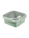 Recipient Pătrat pentru Prânz 0.9l Smart Eco To Go 16x16x7cm Verde Deschis