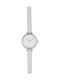 Arabians Women's Watch with Silver Leather Strap