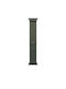 Apple Trail Loop - S/M Strap Fabric Green - Black Titanium Finish (Apple Watch 44/45/46mm/Ultra 49mm)