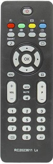 Hq Lxp503 Tv Remote Control Philips Rc2023611/01b Black