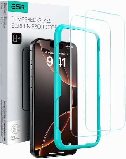 ESR Tempered Glass 2pcs (iPhone 16)