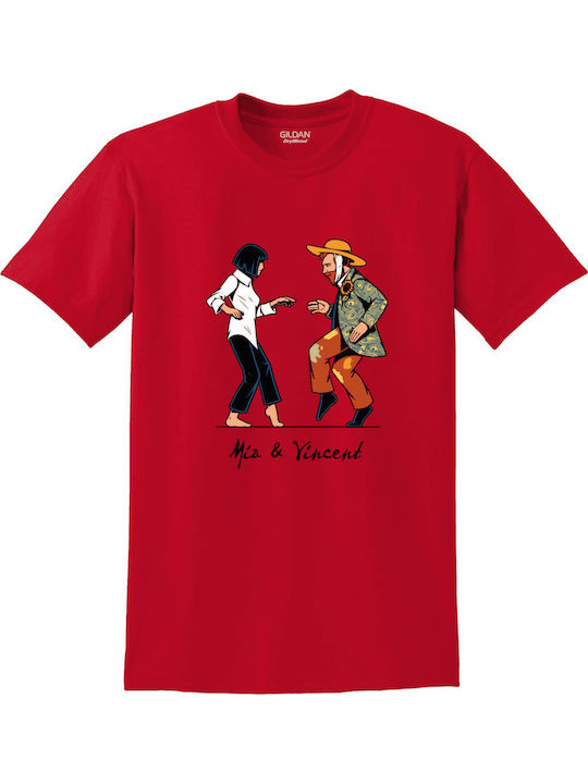 Gildan T-shirt Κόκκινο