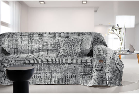 Guy Laroche Melbourne Ριχτάρι Πολυθρόνας Chenille 180x150εκ. Γκρι