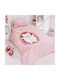 Beauty Home Hug Art 6165 Set Kids Duvet Cover Single with Pillowcase Cotton Somon 165x240cm
