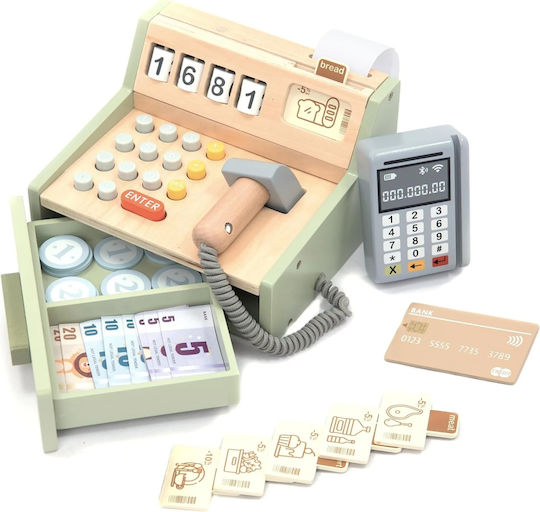 UMU Toys Children's Cash Register made of Wood 35pcs