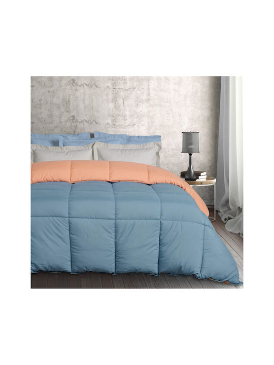 Das Home Πάπλωμα Μονό με Γέμιση Microfiber 160x220εκ. 9642 Πορτοκαλί 550 GSM 10.5 togs