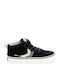 Παιδικά Sneakers High με Σκρατς Μαύρα