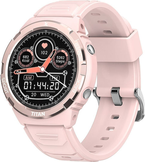 MaxCom FW100 Valkiria 48mm Waterproof Smartwatch with Heart Rate Monitor (Pink)